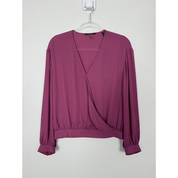 Scotch & Soda Tops - Scotch & Soda Mauve Blouse Womens Medium Pink Wrap Front Elegant Work Feminine